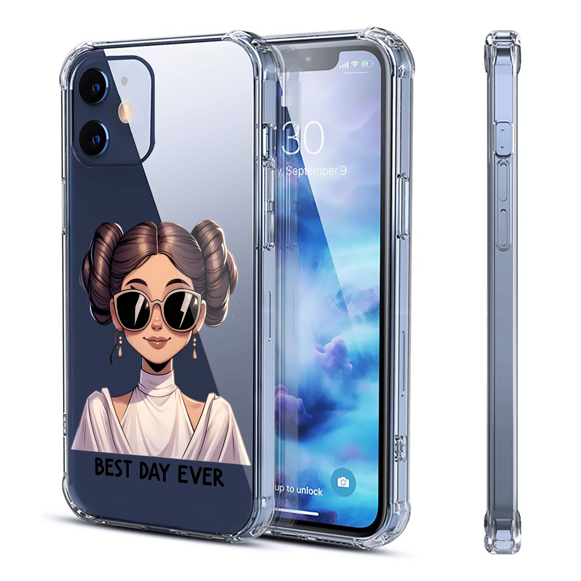 （画像用） スター・ウォーズ Star Wars 【iPhone 12シリーズ対応】透明スマホケース（クリアソフトケース）